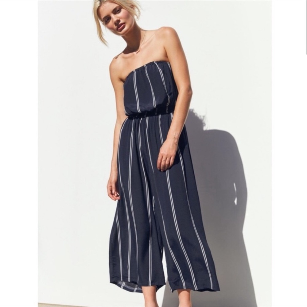 Silence and noise strapless jumpsuit